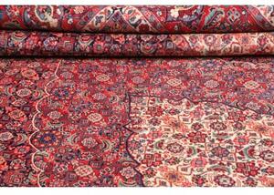 Tappeto Sarough Medaglione Floreale Rosso Avorio 280x406 Cm