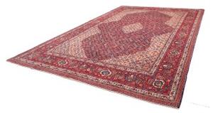Tappeto Sarough Medaglione Floreale Rosso Avorio 280x406 Cm