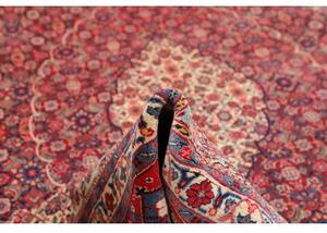 Tappeto Sarough Medaglione Floreale Rosso Avorio 280x406 Cm