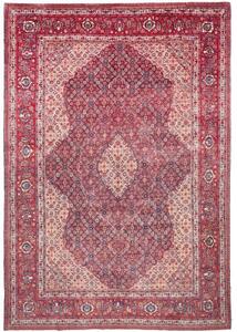 Tappeto Sarough Medaglione Floreale Rosso Avorio 280x406 Cm