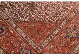 Tappeto Tabriz Stilizzato Rosso Ruggine Blu Scuro 305x390 Cm
