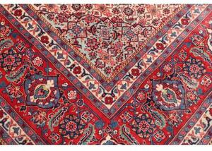 Tappeto Sarough Medaglione Floreale Rosso Avorio 280x406 Cm