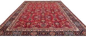 Tappeto Mashad Floreale Rosso Blu Scuro 298x393 Cm