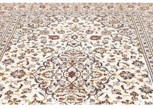 Tappeto Kashan Medaglione Floreale Avorio Multicolore 196x300 Cm