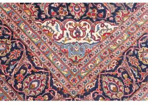 Tappeto Ardakan Medaglione Floreale Rosso Blu Scuro 207x318 Cm
