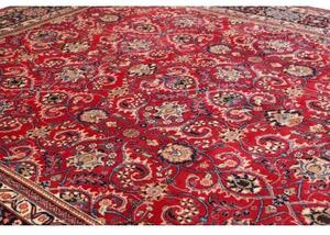 Tappeto Mashad Floreale Rosso Blu Scuro 298x393 Cm