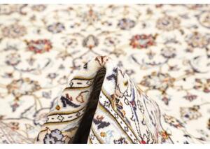 Tappeto Kashan Medaglione Floreale Avorio Multicolore 196x300 Cm