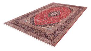 Tappeto Ardakan Medaglione Floreale Rosso Blu Scuro 207x318 Cm