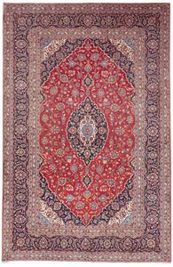 Tappeto Ardakan Medaglione Floreale Rosso Blu Scuro 207x318 Cm