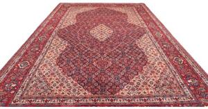 Tappeto Sarough Medaglione Floreale Rosso Avorio 280x406 Cm