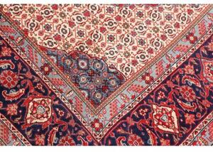 Tappeto Sarough Stilizzato Rosso Blu Scuro 214x313 Cm