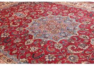 Tappeto Mashad Medaglione Floreale Rosso Blu 300x394 Cm