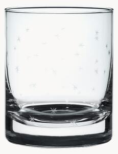 Set di 4 bicchieri da whisky in cristallo soffiato Stars