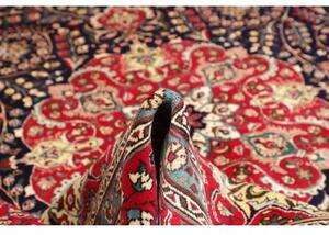 Tappeto Tabriz Medaglione Floreale Rosso Blu Scuro 304x394 Cm