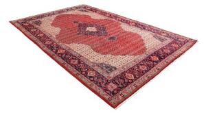 Tappeto Sarough Stilizzato Rosso Blu Scuro 214x313 Cm