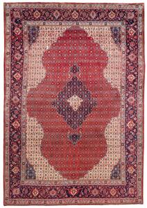 Tappeto Sarough Stilizzato Rosso Blu Scuro 214x313 Cm