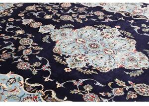 Tappeto Kashmar Medaglione Floreale Blu Scuro Celeste 216x322 Cm