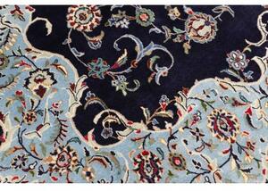 Tappeto Kashmar Medaglione Floreale Blu Scuro Celeste 216x322 Cm