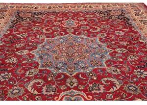 Tappeto Mashad Medaglione Floreale Rosso Blu 300x394 Cm