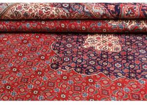 Tappeto Sarough Stilizzato Rosso Blu Scuro 214x313 Cm
