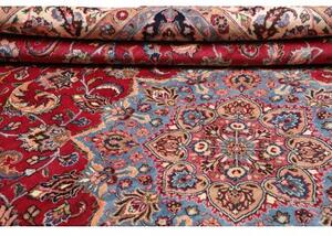 Tappeto Mashad Medaglione Floreale Rosso Blu 300x394 Cm