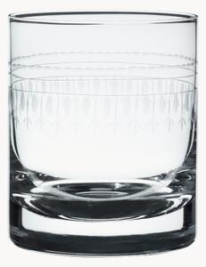 Set di 4 bicchieri da whisky in cristallo soffiato Ovals