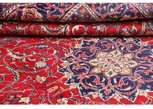 Tappeto Sarough Medaglione Floreale Rosso Blu 212x314 Cm