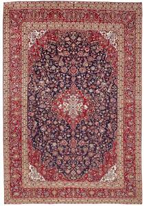 Tappeto Ardakan Medaglione Floreale Rosso Blu Scuro 248x360 Cm