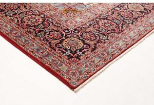Tappeto Ardakan Medaglione Floreale Rosso Blu Scuro 295x453 Cm