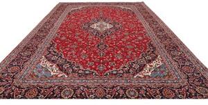 Tappeto Ardakan Medaglione Floreale Rosso Blu Scuro 299x410 Cm