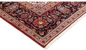 Tappeto Ardakan Medaglione Floreale Rosso Blu Scuro 198x320 Cm