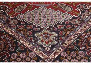 Tappeto Nadjafabad Stilizzato Rosso Blu Scuro 294x515 Cm
