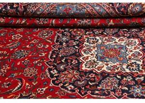 Tappeto Ardakan Medaglione Floreale Rosso Blu Scuro 299x410 Cm