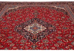 Tappeto Ardakan Medaglione Floreale Rosso Blu Scuro 299x410 Cm