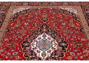 Tappeto Ardakan Medaglione Floreale Rosso Blu Scuro 198x320 Cm