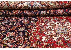 Tappeto Ardakan Medaglione Floreale Rosso Blu Scuro 248x360 Cm