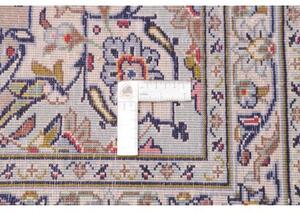 Tappeto Kashan Medaglione Floreale Avorio Grigio Tortora 300x405 Cm