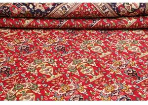Tappeto Tabriz Floreale Rosso Blu Scuro 303x385 Cm