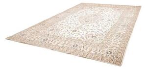Tappeto Kashan Medaglione Floreale Avorio Blu Scuro 290x410 Cm