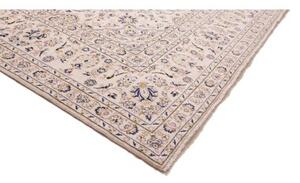 Tappeto Kashan Medaglione Floreale Avorio Blu Scuro 286x403 Cm