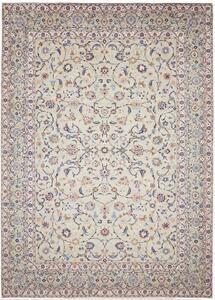 Tappeto Kashan Floreale Verde Salvia Blu Cobalto 277x390 Cm