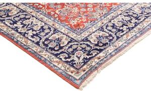 Tappeto Kashan Floreale Rosso Blu Scuro 197x295 Cm