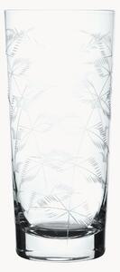 Set di 4 bicchieri da long drink in cristallo soffiato Fern