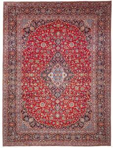 Tappeto Ardakan Medaglione Floreale Rosso Blu Scuro 310x410 Cm
