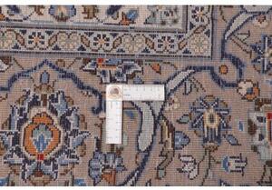 Tappeto Kashan Medaglione Floreale Avorio Beige 248x358 Cm