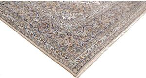 Tappeto Kashan Medaglione Floreale Avorio Beige 248x358 Cm