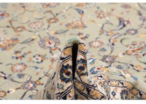 Tappeto Kashan Floreale Verde Salvia Blu Cobalto 277x390 Cm