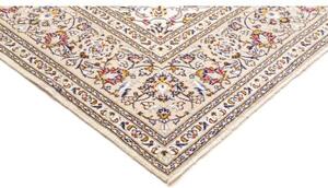 Tappeto Kashan Medaglione Floreale Avorio Beige 200x300 Cm