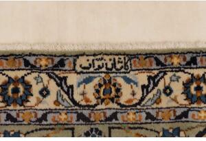 Tappeto Kashan Floreale Verde Salvia Blu Cobalto 277x390 Cm