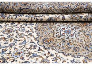 Tappeto Kashan Medaglione Floreale Avorio Beige 248x358 Cm